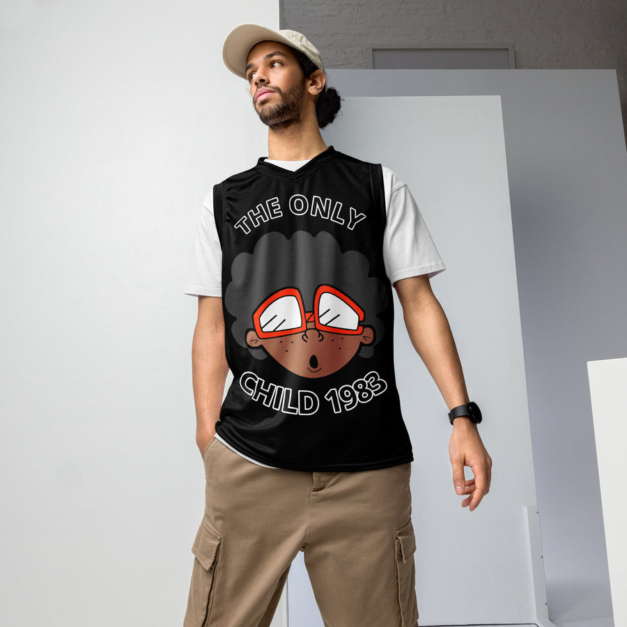 The Only Child 1983 Bighead Home Recycled unisex basketball jersey