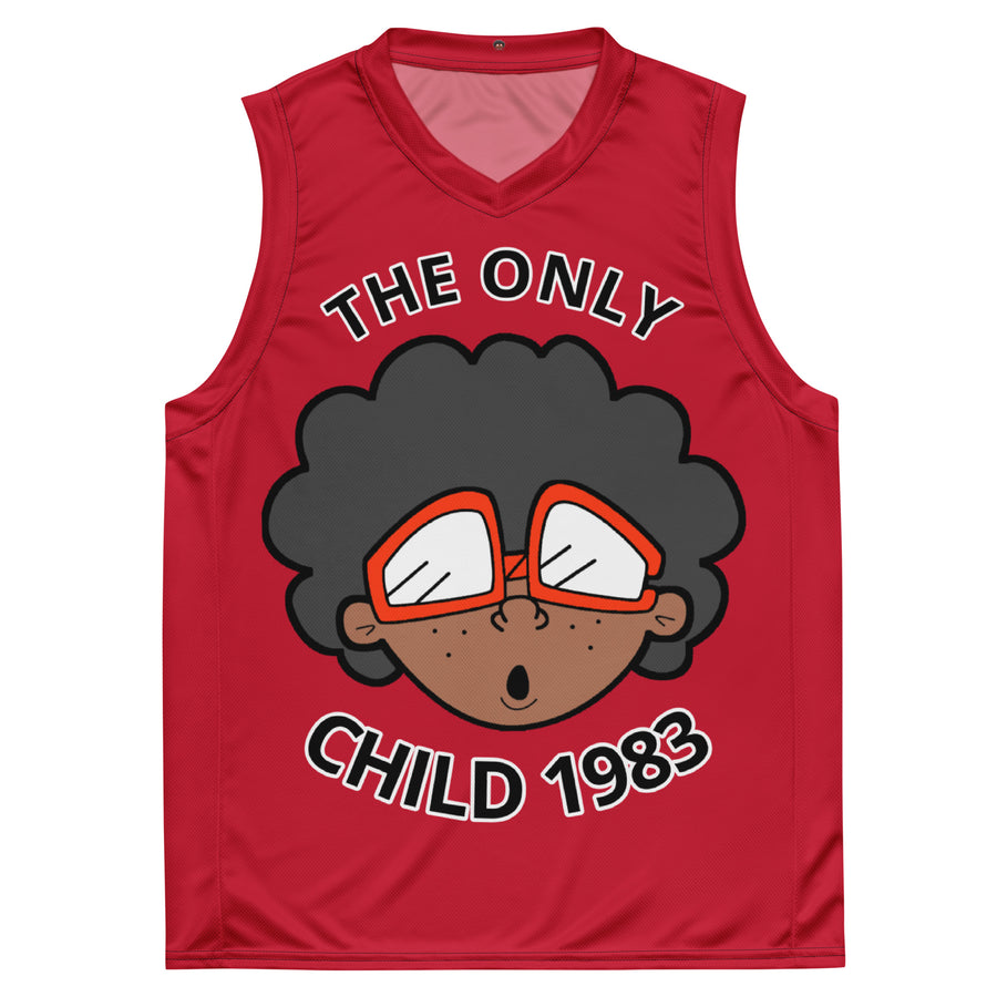 The Only Child 1983 Bighead Away Recycled unisex basketball jersey