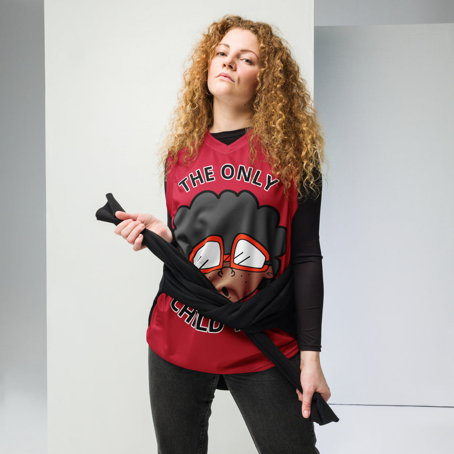 The Only Child 1983 Bighead Away Recycled unisex basketball jersey