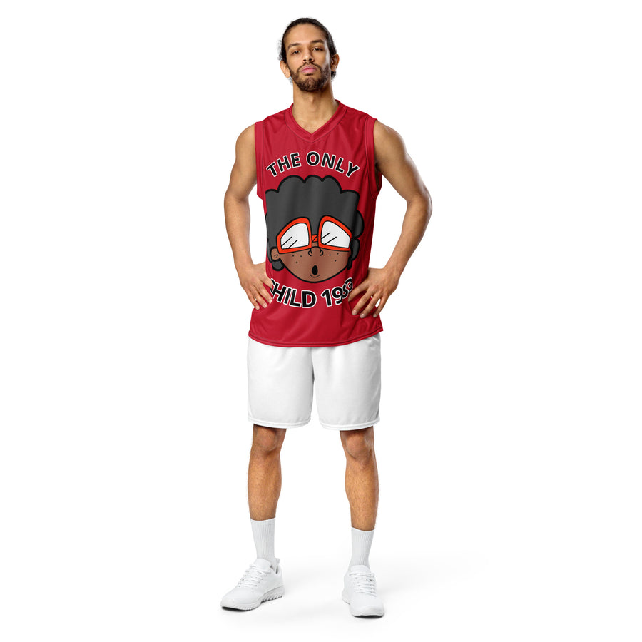 The Only Child 1983 Bighead Away Recycled unisex basketball jersey