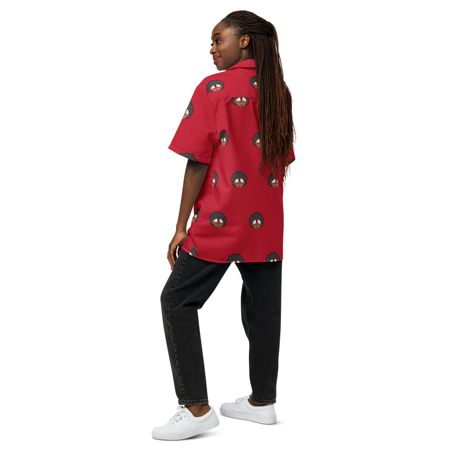 The Only Child 1983 4in Monogram Bighead Logo Unisex button shirt
