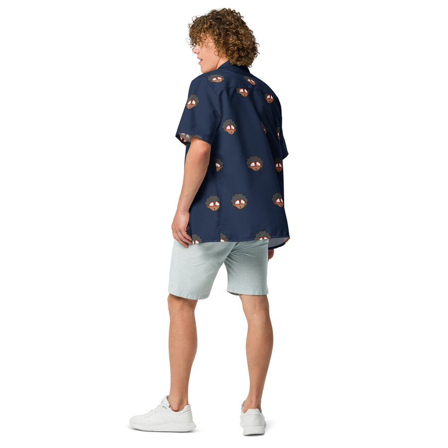 The Only Child 1983 4in Monogram Bighead Logo Unisex button shirt