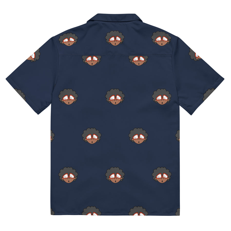 The Only Child 1983 4in Monogram Bighead Logo Unisex button shirt