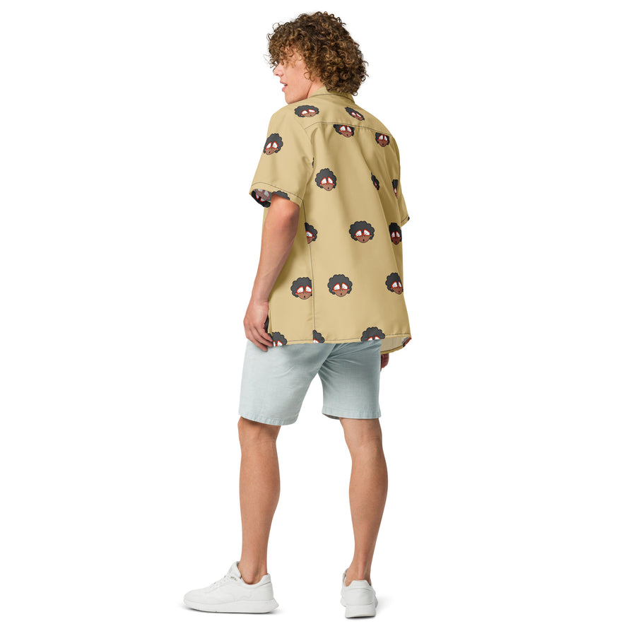 The Only Child 1983 4in Monogram Bighead Logo Unisex button shirt