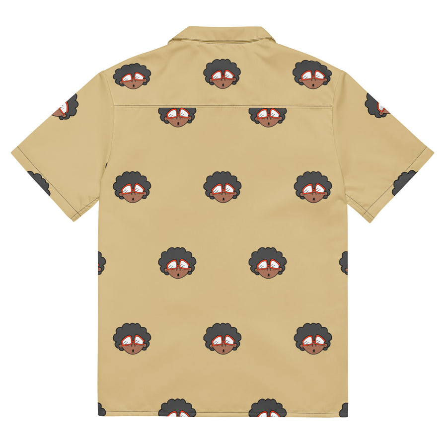 The Only Child 1983 4in Monogram Bighead Logo Unisex button shirt