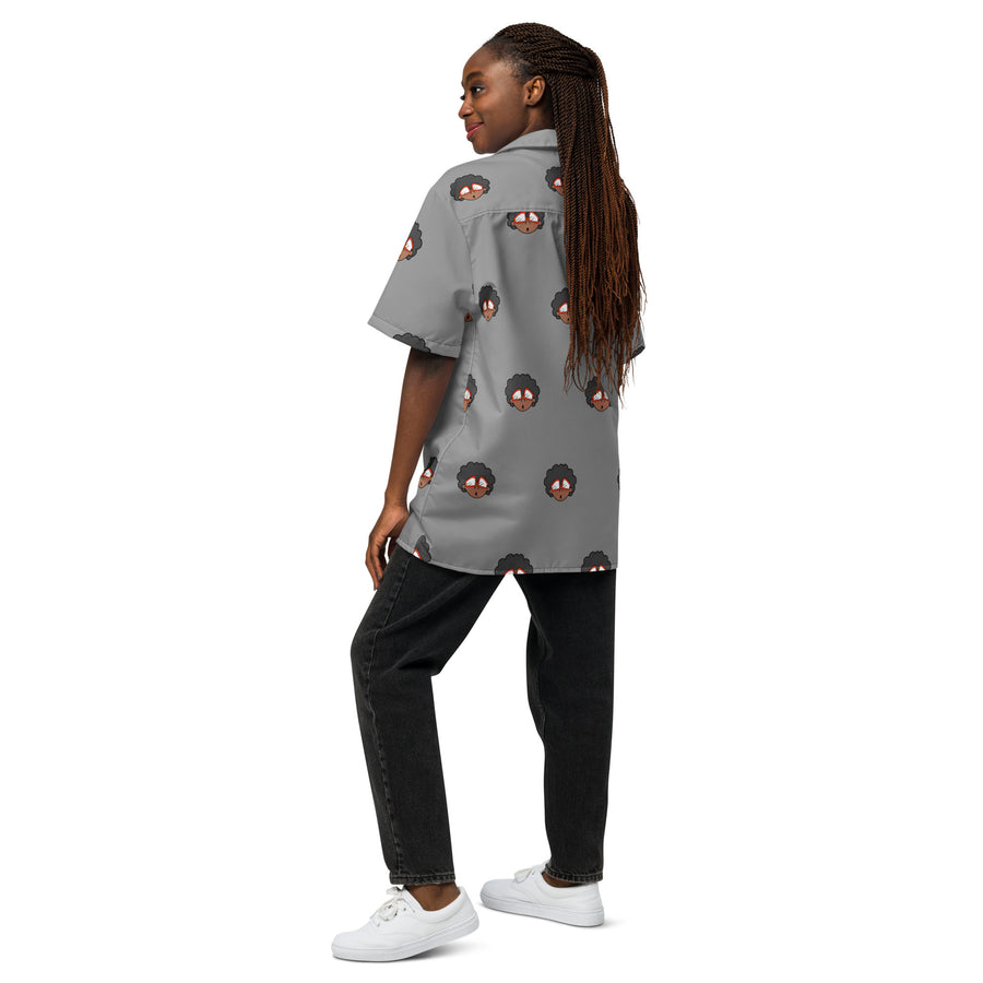 The Only Child 1983 4in Monogram Bighead Logo Unisex button shirt