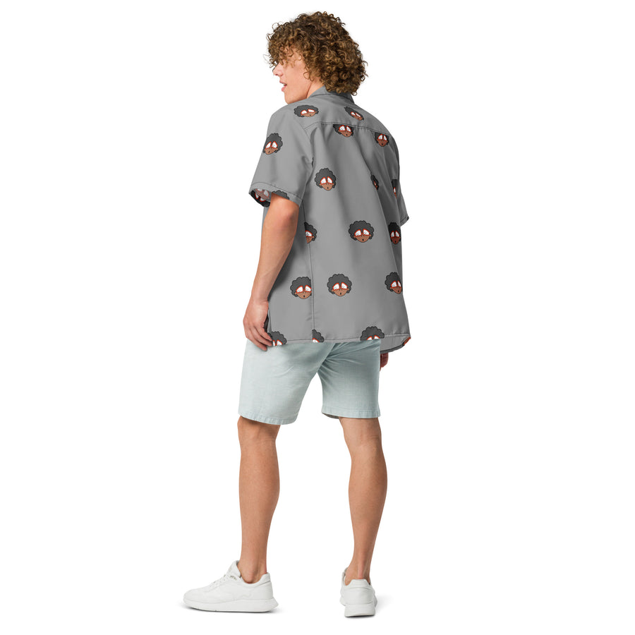 The Only Child 1983 4in Monogram Bighead Logo Unisex button shirt