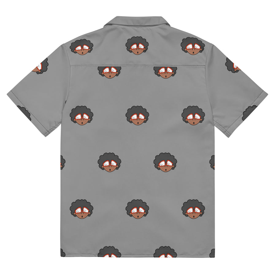 The Only Child 1983 4in Monogram Bighead Logo Unisex button shirt