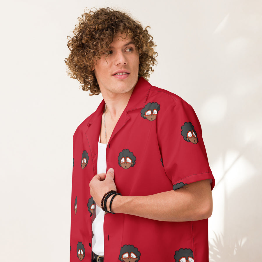 The Only Child 1983 4in Monogram Bighead Logo Unisex button shirt