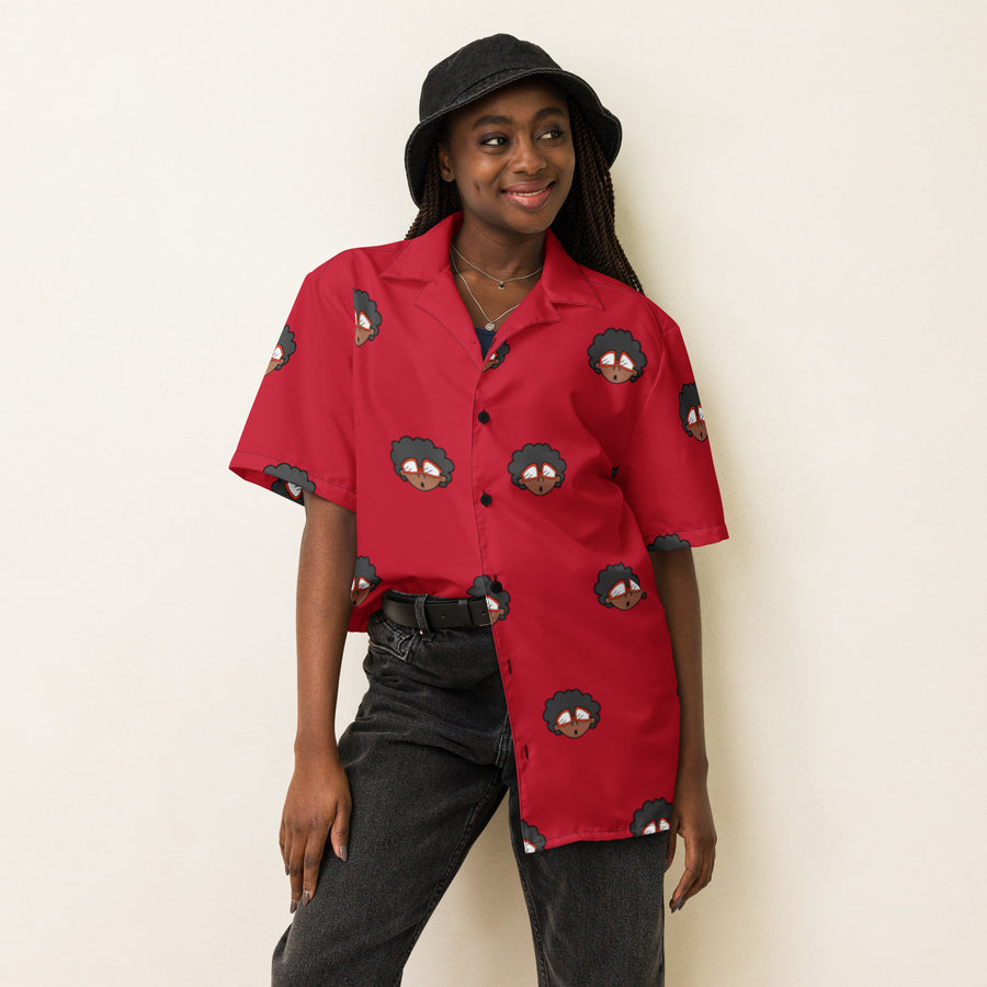 The Only Child 1983 4in Monogram Bighead Logo Unisex button shirt