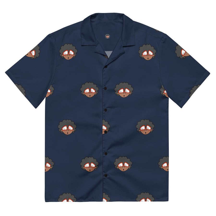 The Only Child 1983 4in Monogram Bighead Logo Unisex button shirt