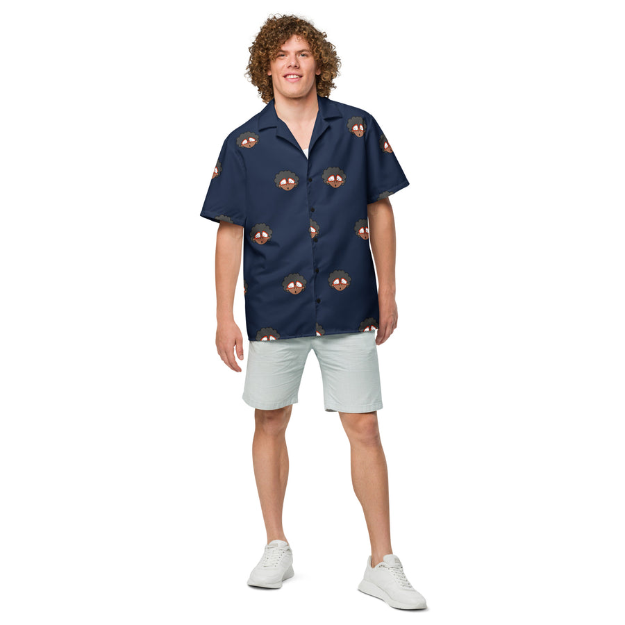 The Only Child 1983 4in Monogram Bighead Logo Unisex button shirt