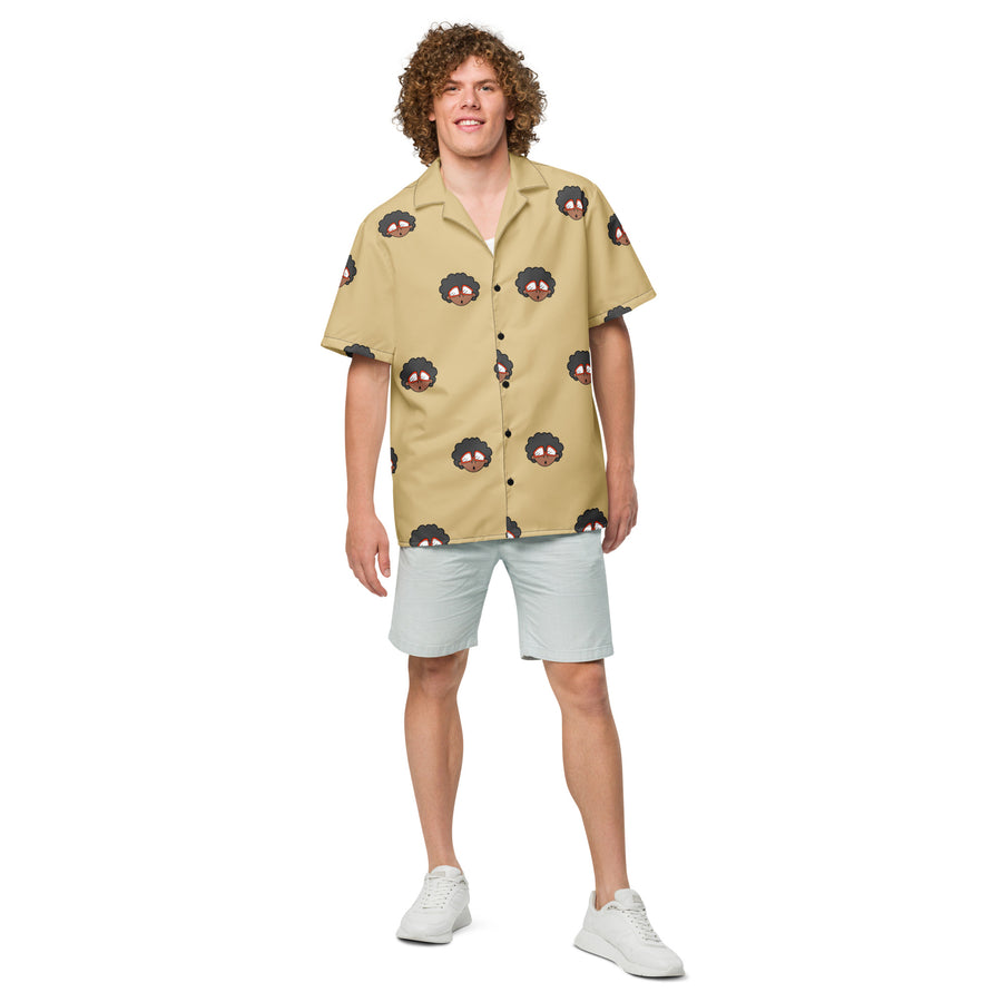 The Only Child 1983 4in Monogram Bighead Logo Unisex button shirt