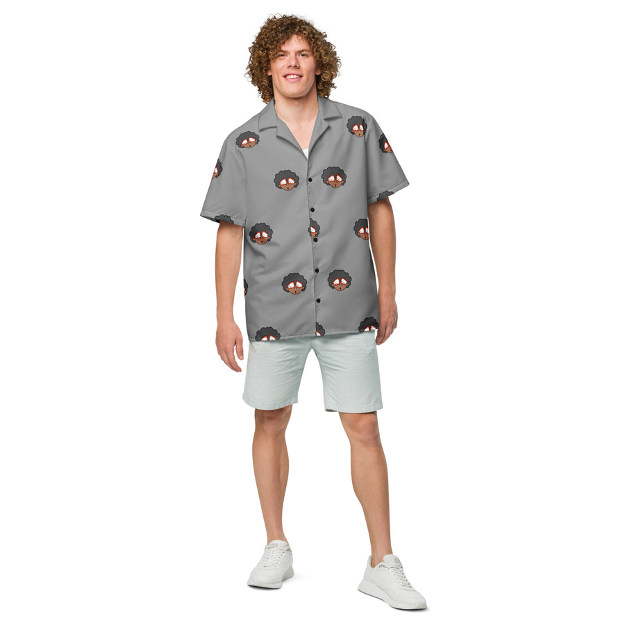 The Only Child 1983 4in Monogram Bighead Logo Unisex button shirt