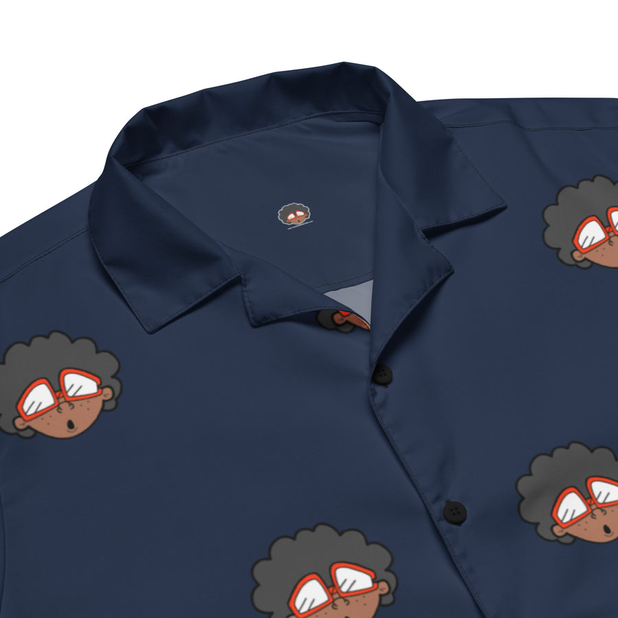 The Only Child 1983 4in Monogram Bighead Logo Unisex button shirt