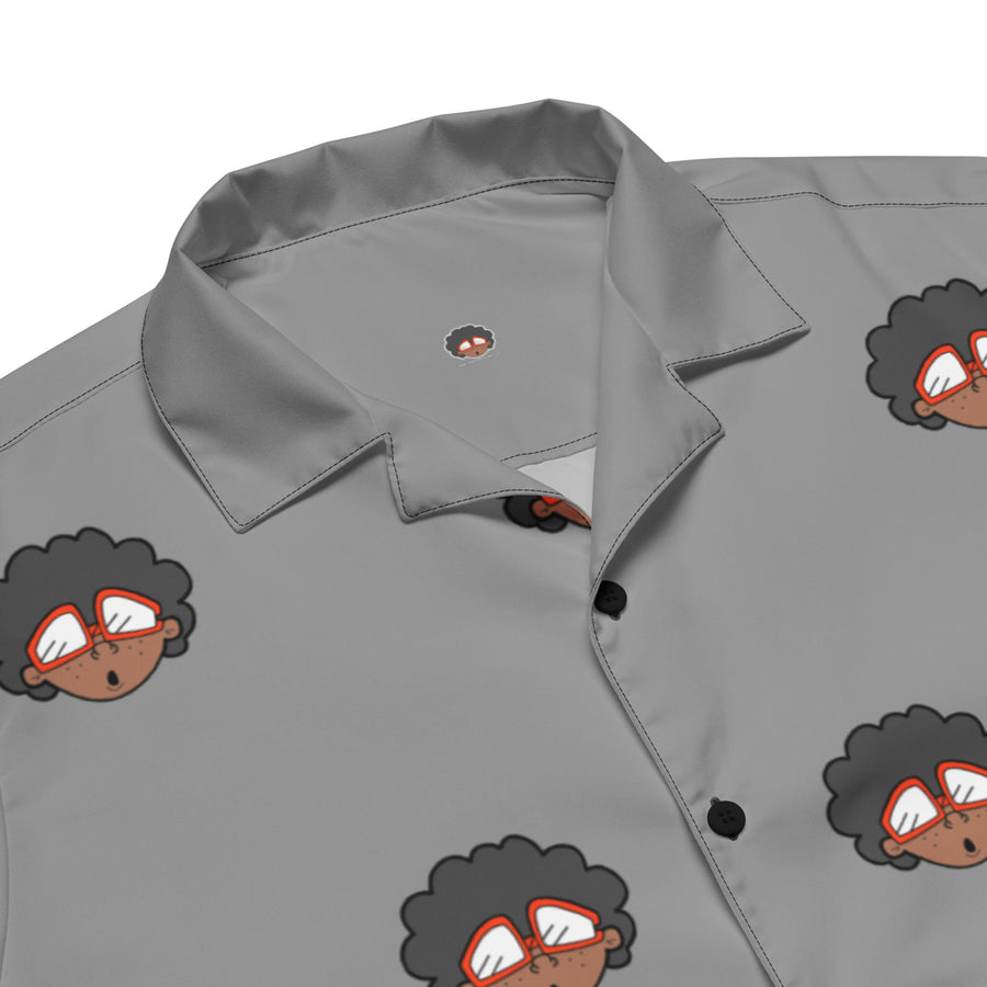The Only Child 1983 4in Monogram Bighead Logo Unisex button shirt