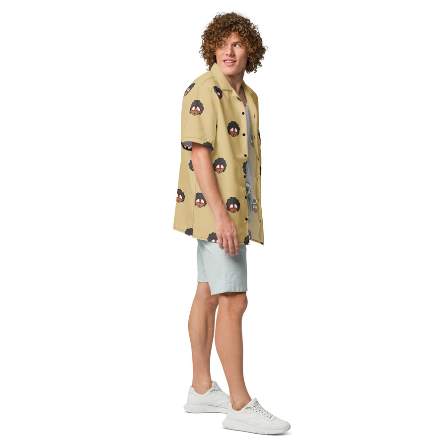 The Only Child 1983 4in Monogram Bighead Logo Unisex button shirt