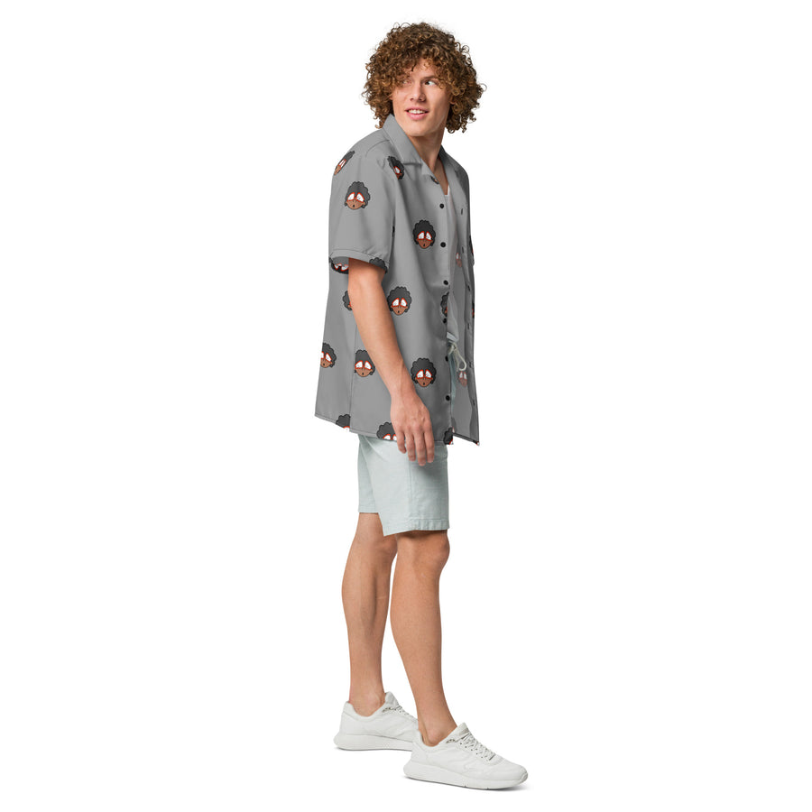 The Only Child 1983 4in Monogram Bighead Logo Unisex button shirt