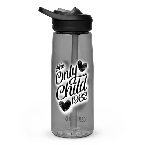 The Only Child 1983 Air Brush Logo Sports water bottle