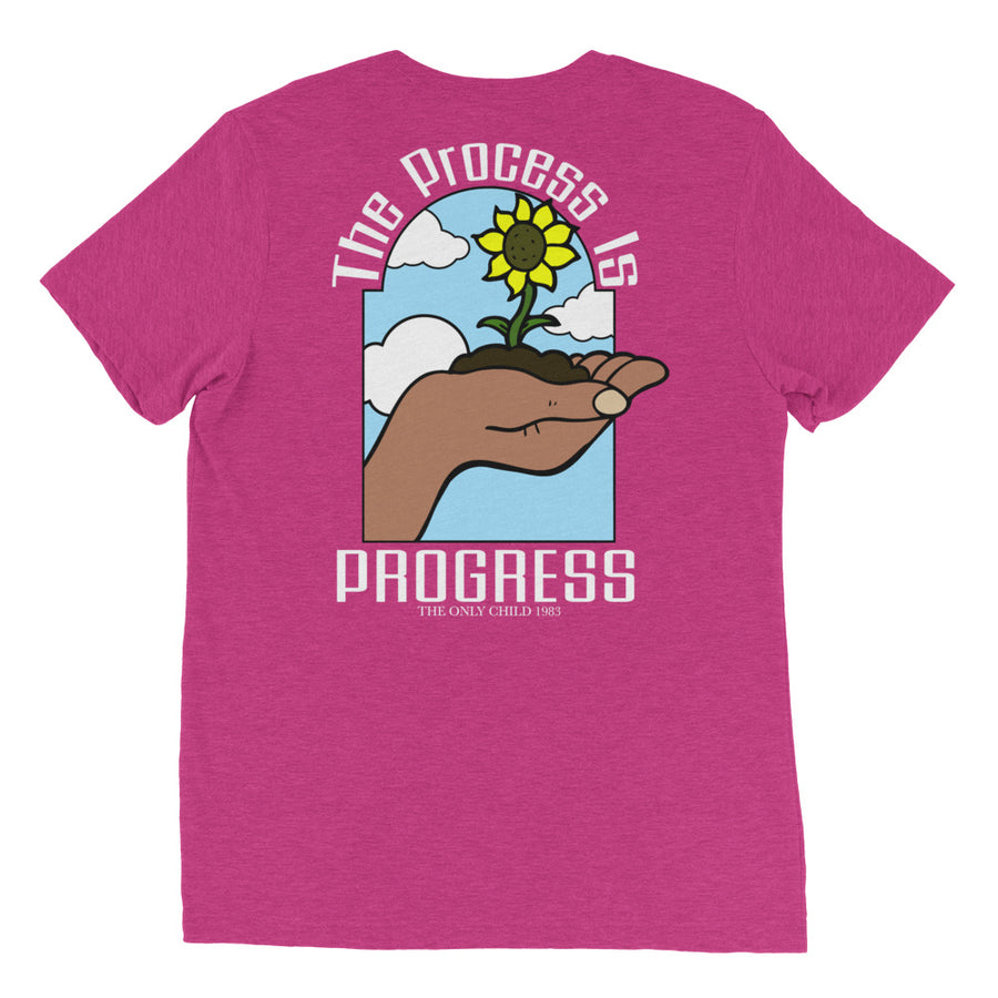 The Only Child 1983 PROGRESS Short sleeve t-shirt w/ white letters