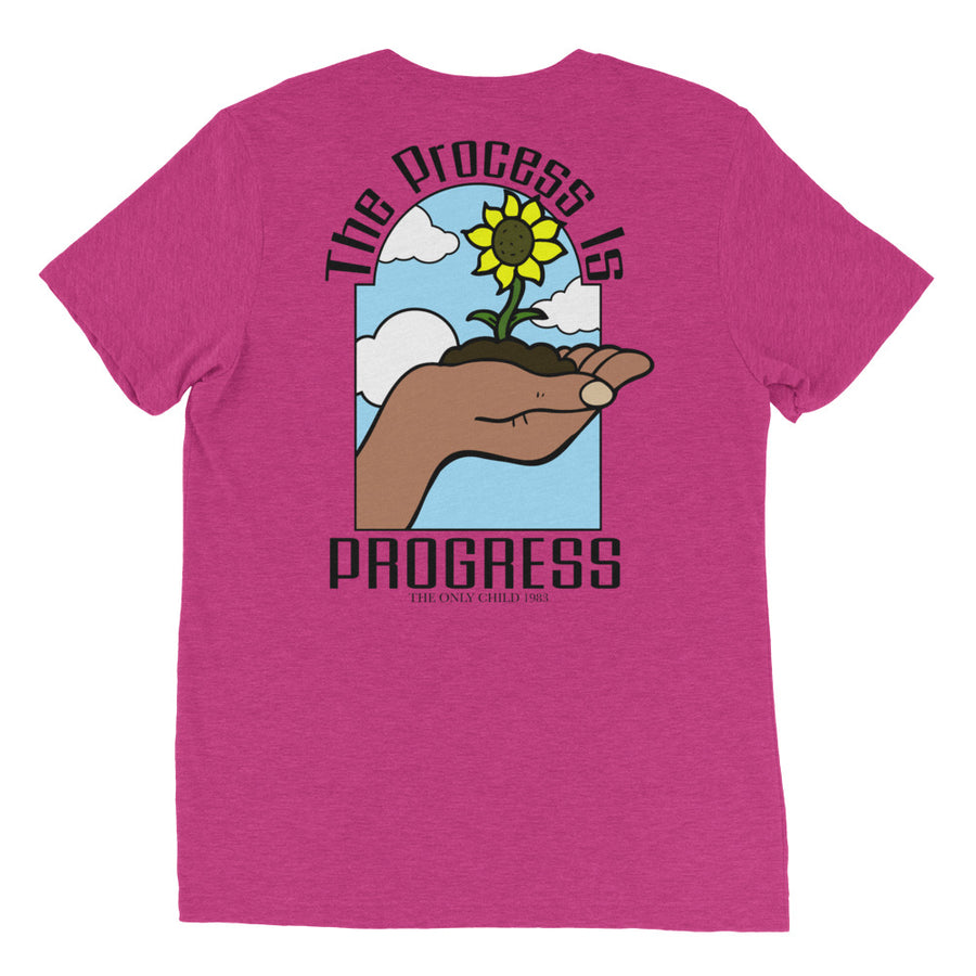 The Only Child 1983 PROGRESS Short sleeve t-shirt w/ black letters