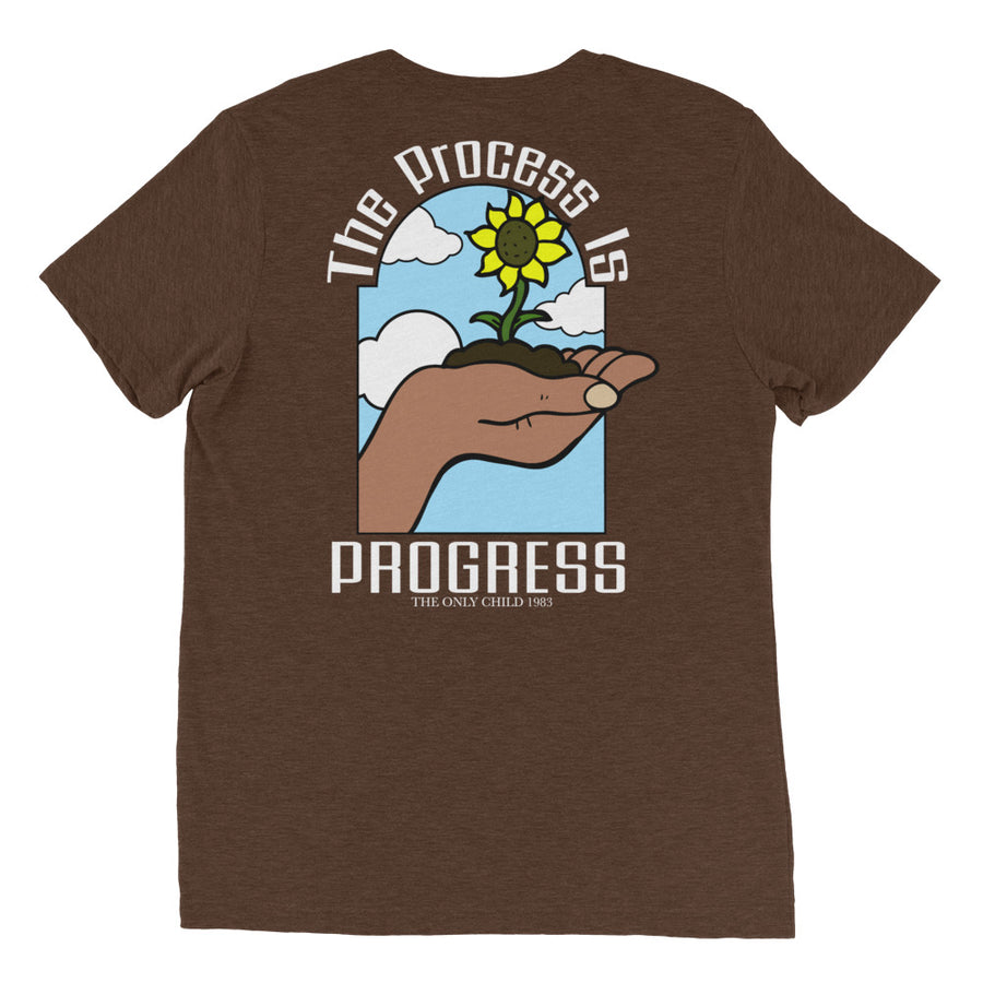 The Only Child 1983 PROGRESS Short sleeve t-shirt w/ white letters