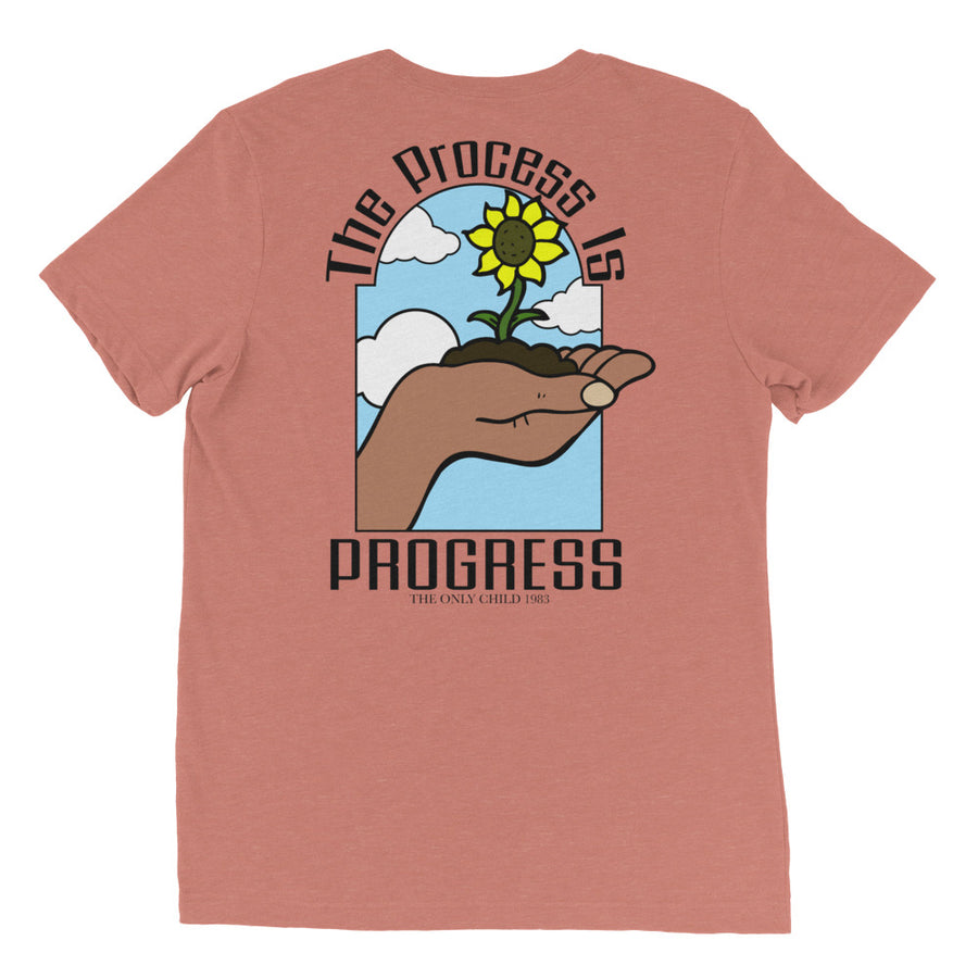 The Only Child 1983 PROGRESS Short sleeve t-shirt w/ black letters