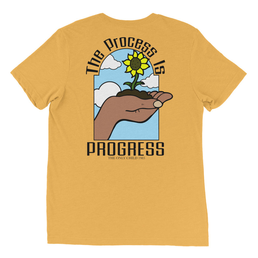 The Only Child 1983 PROGRESS Short sleeve t-shirt w/ black letters