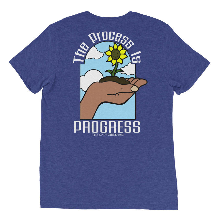 The Only Child 1983 PROGRESS Short sleeve t-shirt w/ white letters