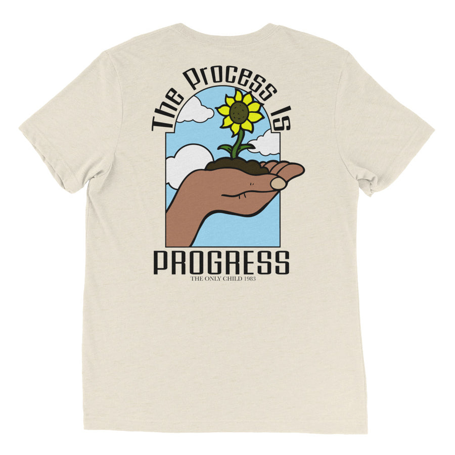 The Only Child 1983 PROGRESS Short sleeve t-shirt w/ black letters