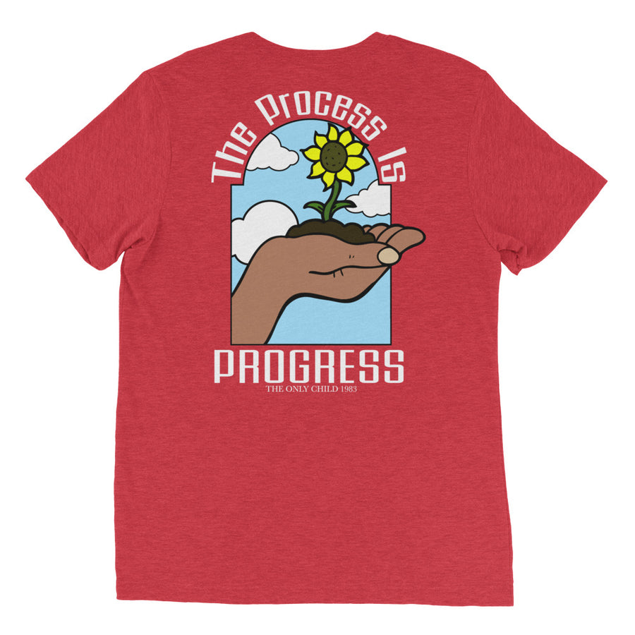 The Only Child 1983 PROGRESS Short sleeve t-shirt w/ white letters