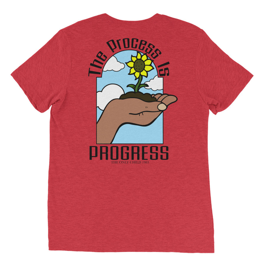 The Only Child 1983 PROGRESS Short sleeve t-shirt w/ black letters