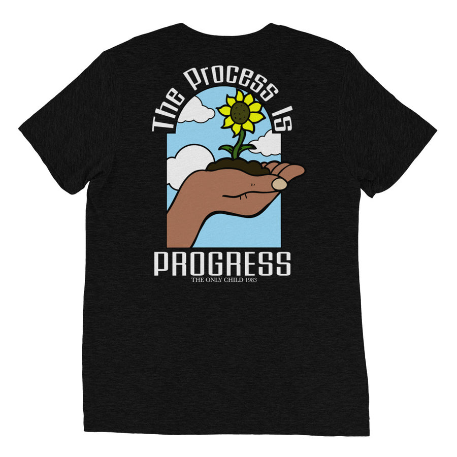 The Only Child 1983 PROGRESS Short sleeve t-shirt w/ white letters