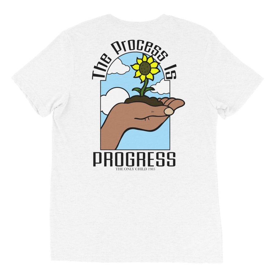 The Only Child 1983 PROGRESS Short sleeve t-shirt w/ black letters