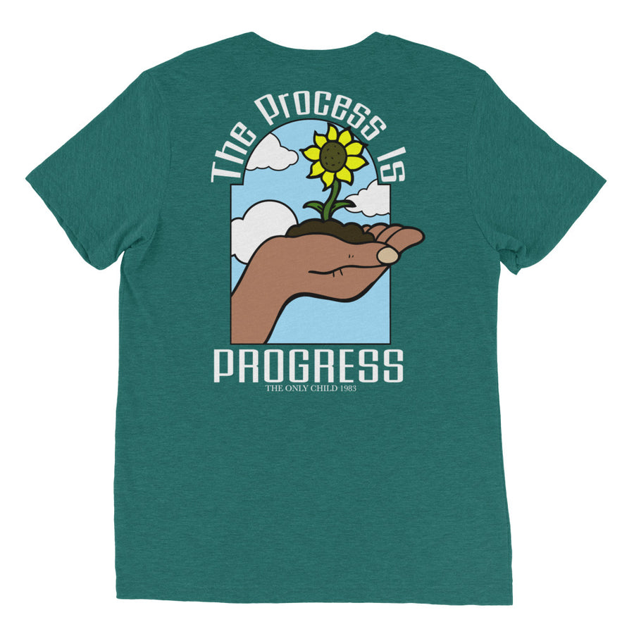 The Only Child 1983 PROGRESS Short sleeve t-shirt w/ white letters