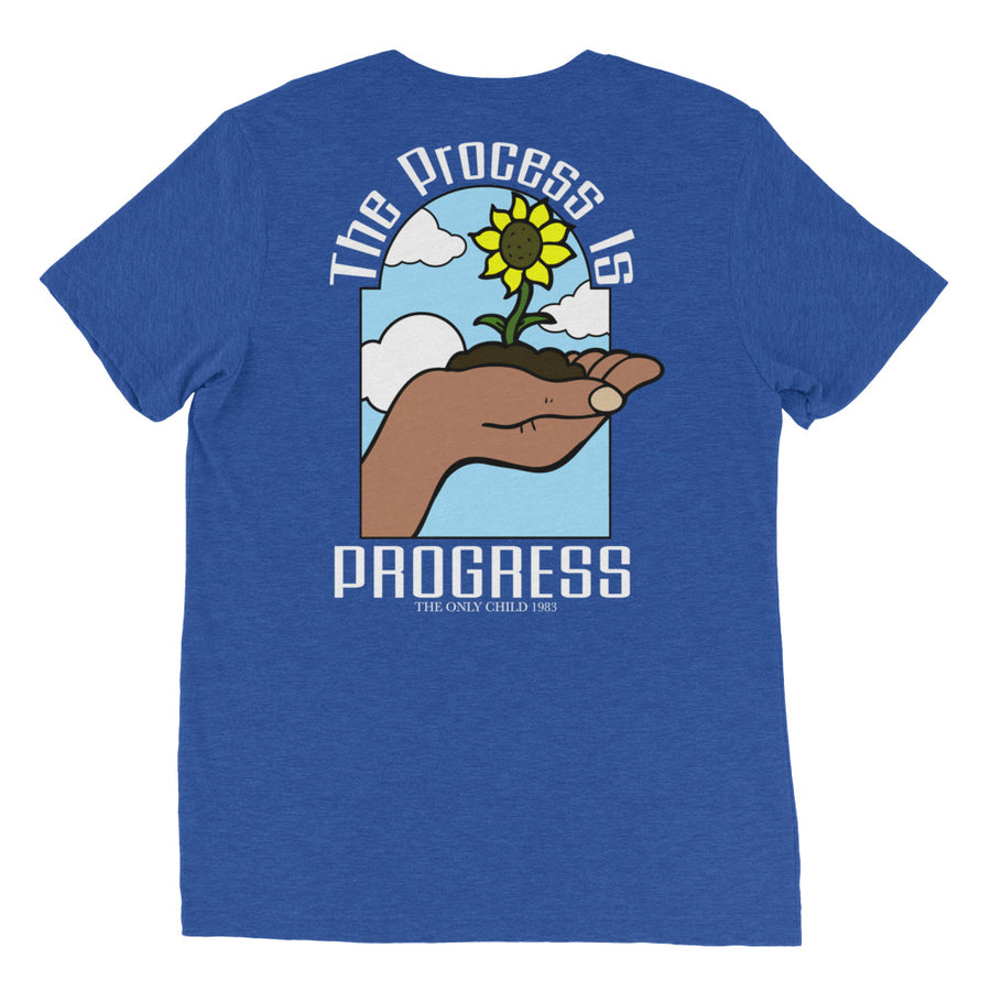 The Only Child 1983 PROGRESS Short sleeve t-shirt w/ white letters