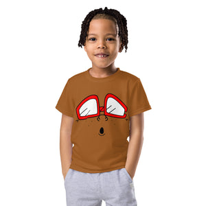 The Only Child 1983 Face Outline Kids crew neck t-shirt