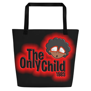 The Only Child 1983 Energy Burst Large Tote Bag (black)