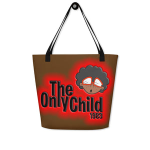 The Only Child 1983 Energy Burst Large Tote Bag (brown)