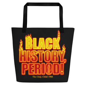 The Only Child 1983 Black History PERIOD All-Over Print Large Tote Bag