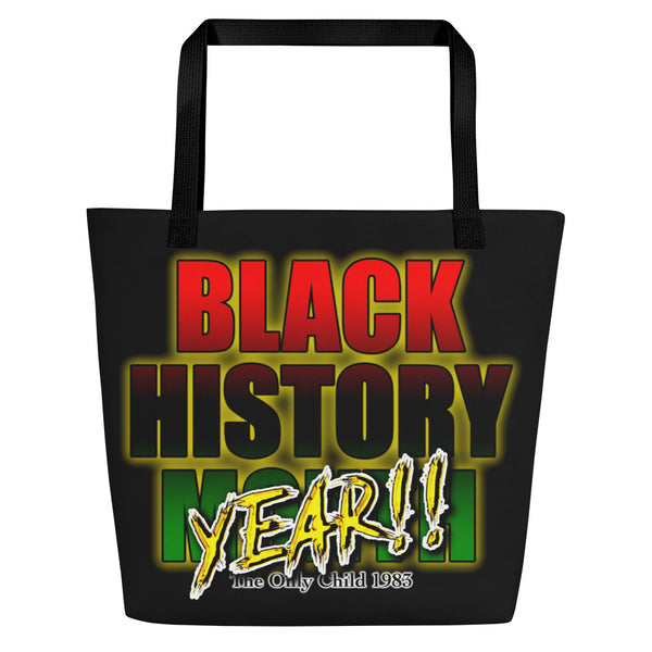 The Only Child 1983 Black History YEAR All-Over Print Large Tote Bag