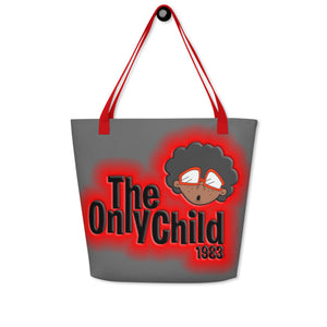 The Only Child 1983 Energy Burst Large Tote Bag (grey)