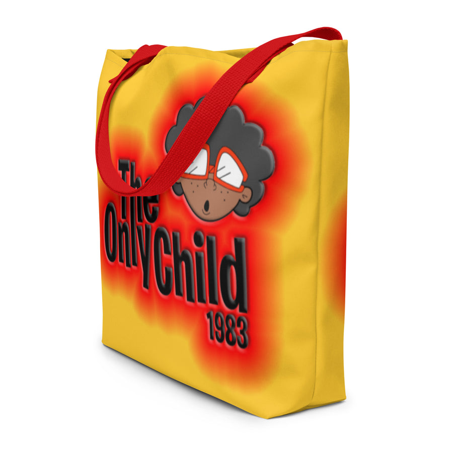 The Only Child 1983 Energy Burst Large Tote Bag (gold)
