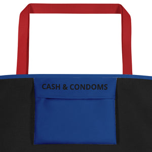 The Only Child 1983 Energy Burst Large Tote Bag (blue)