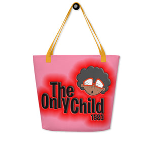 The Only Child 1983 Energy Burst Large Tote Bag (pink)