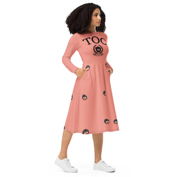 The Only Child 1983 UNIV long sleeve midi dress