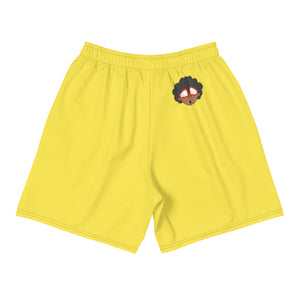 The Only Child 1983 Energy Burst Logo Men's Athletic Long Shorts (yellow)
