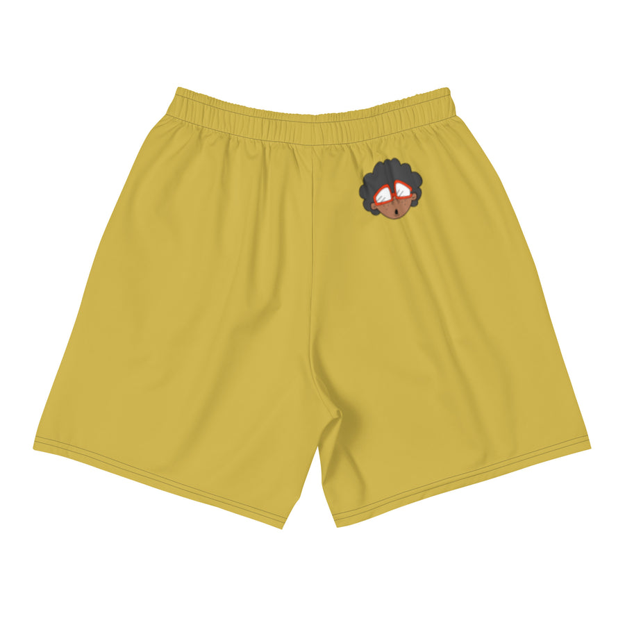 The Only Child 1983 Energy Burst Logo Men's Athletic Long Shorts (old gold)