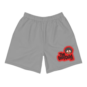 The Only Child 1983 Energy Burst Logo Men's Athletic Long Shorts (grey)