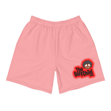 The Only Child 1983 Energy Burst Logo Men's Athletic Long Shorts (pink)